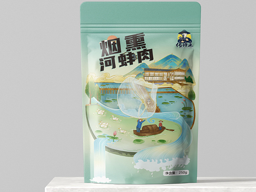 烟熏河蚌肉