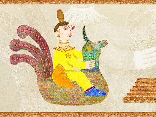 古物焕新|“陶花”系列——凤戴人(首饰文创)