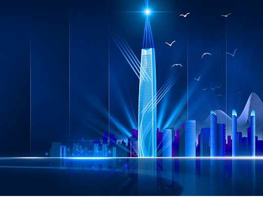 城市手绘作品2幅