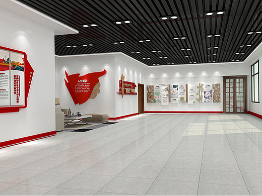 党建文化墙 党建 党员之家 党建室 党建展览馆