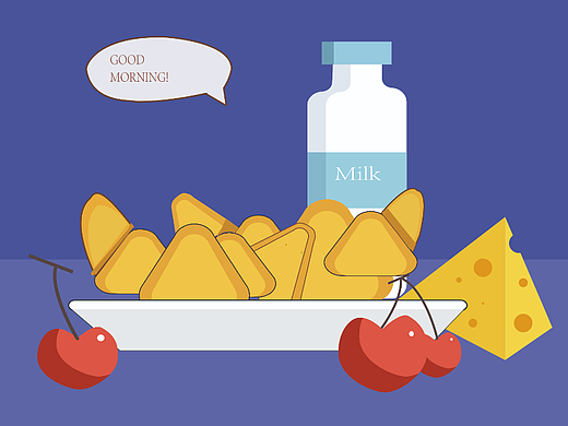 早餐牛角包（个人主页-ZNjAyNDE2NTI=） - 艺术插画 - 站酷设计师椰子浆原创素材 - 站酷ZCOOL