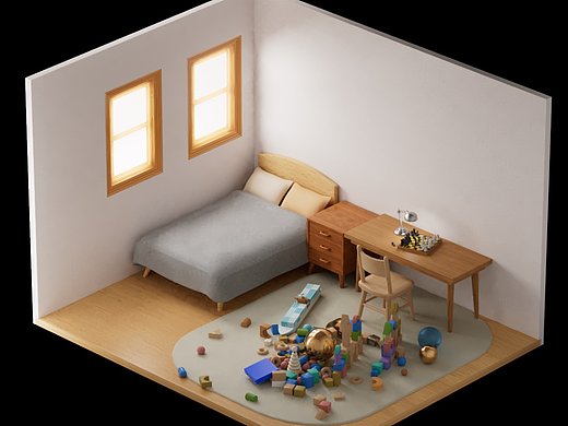 动力学练习——飞舞的积木玩具（个人主页-ZNjM5NTg5MDg=） - 动画/影视 - 站酷设计师禾迹原创素材 - 站酷ZCOOL