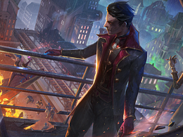 英雄聯(lián)盟同人，雙城之戰(zhàn)角色希爾科，私人稿子。