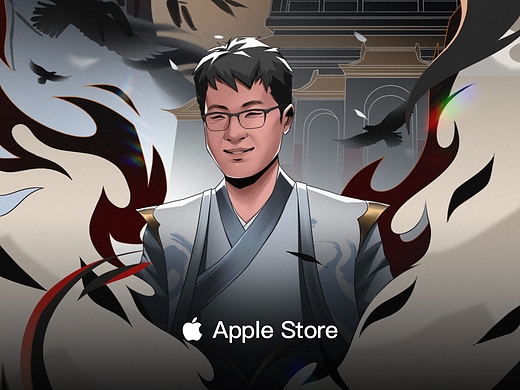 Apple Store “One Dev, One City”艺术插图
