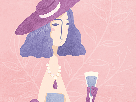 优雅女士系列插画