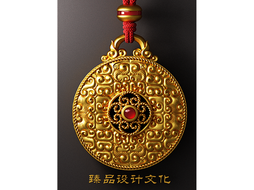 古法金设计建模渲染---每日一图(2)
