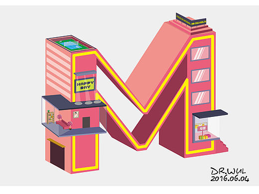 扁平化建筑 (临摹与举一反三)