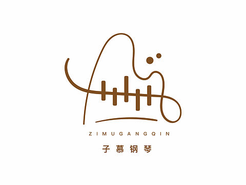 钢琴培训机构 logo设计