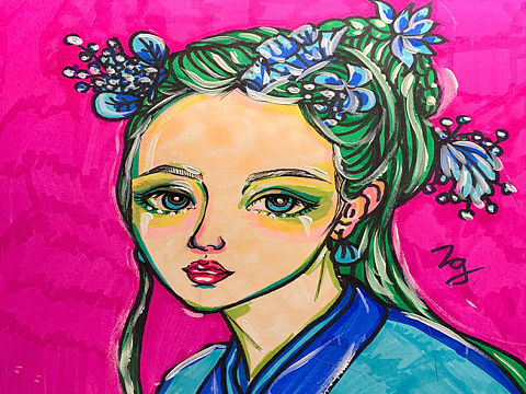 古风美人头像练习