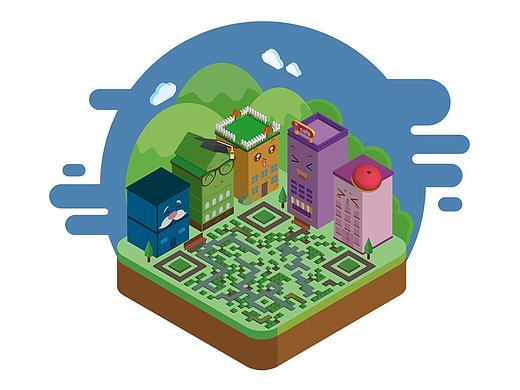 良都全民公益园微信公众号二维码设计（个人主页-ZMjE2MDQzNjg=） - 图案 - 站酷设计师DangWingKei原创素材 - 站酷ZCOOL