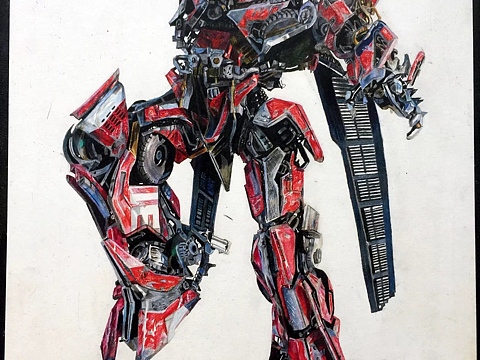邮差手绘—变形金刚御天敌动漫-动画片芬兰邮差280天前变形金刚定格