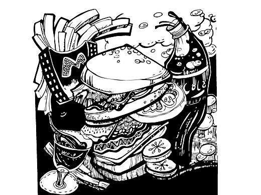 一波黑白装饰画