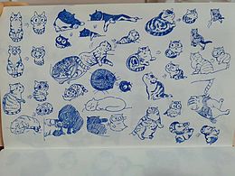 2019-3～4月突发奇想的画猫