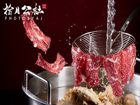 #美食摄影 牛肉火锅品宣图