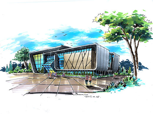 建筑徒手表現(xiàn)（個人主頁-ZMjEyMjI5MzI=） - 建筑設(shè)計 - 站酷設(shè)計師周喜喜的畫原創(chuàng)素材 - 站酷ZCOOL