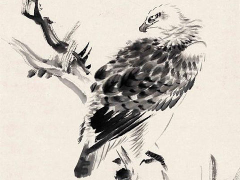 张其山花鸟画四条屏之四