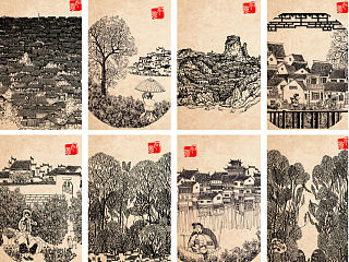 《梦古城》装饰画 湖北理工学院 #青春答卷2014#