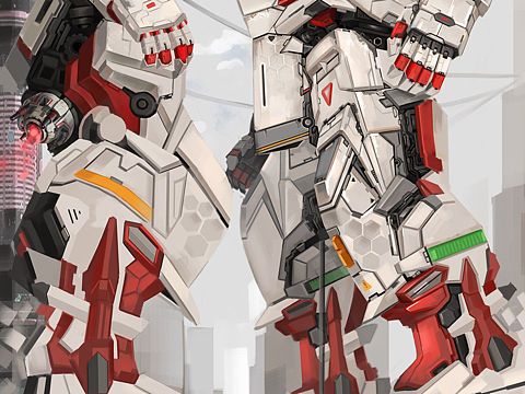 机动战士高达Seed Astray(个人主页-ZNjAwMzc4NDA=) - 艺术插画 - 站酷设计师一个小丑橘原创素材 - 站酷ZCOOL
