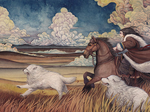 狼谷炊烟（个人主页-ZNDk1Nzg0MjA=） - 商业插画 - 站酷设计师不管了_鹿原创素材 - 站酷ZCOOL