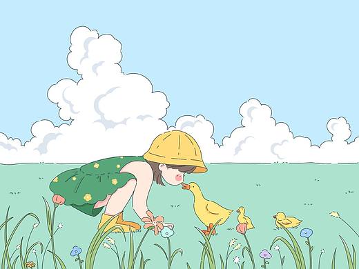 y园糖插画打卡|电影文案插画