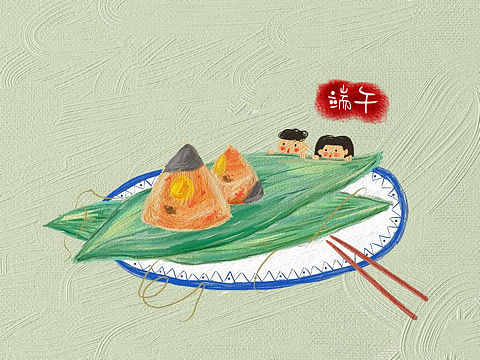 潮汕习俗· 端午吃「双拼粽球」和「栀粿」