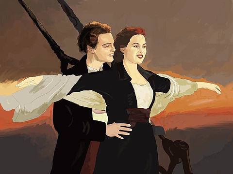 电影插画《泰坦尼克号》