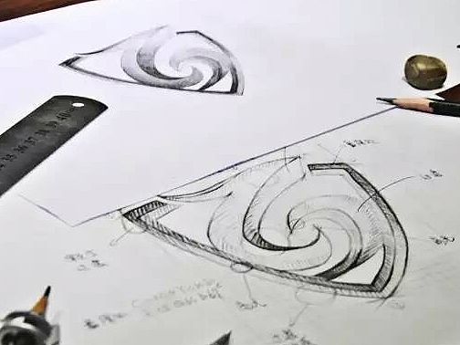 龙马电动车标志手绘稿