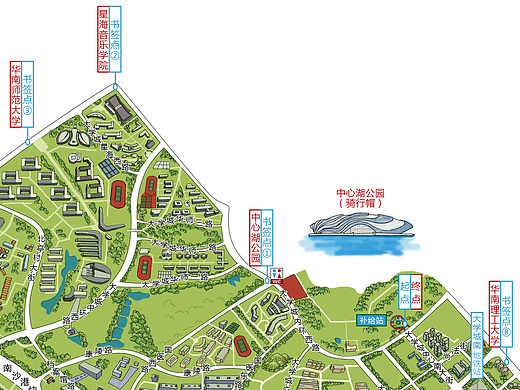 广州大学城地图