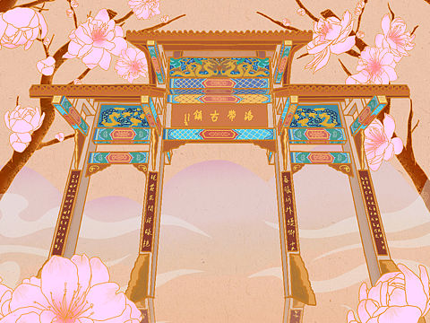 洛带古镇（个人主页-ZMzM3NjYzNjA=） - 绘本 - 站酷设计师大脸扬原创素材 - 站酷ZCOOL