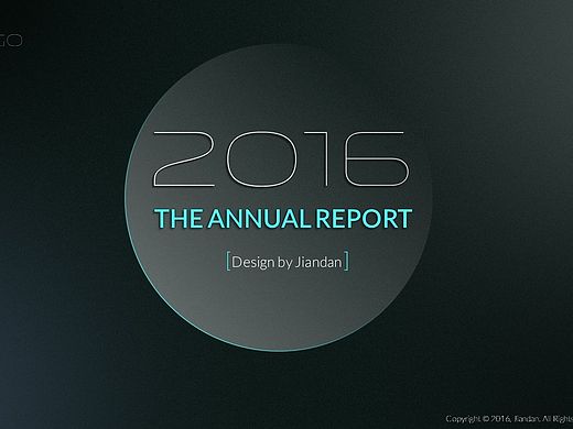 ［简单出品］简约商务汇报演示模版之Circle