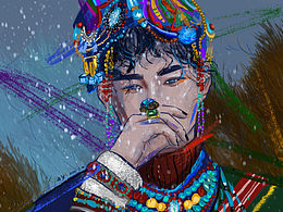 情侣插画闺蜜插画定制