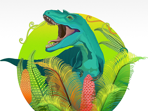 霸王龙(插画),鼠绘练习