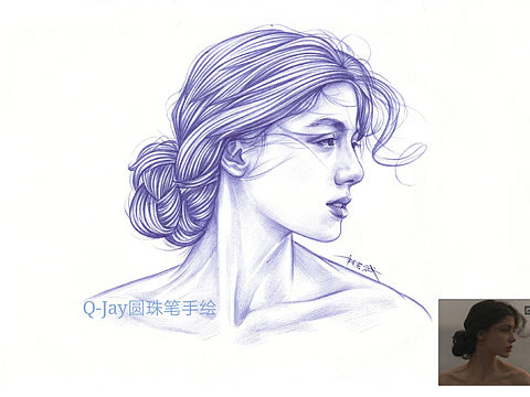 圆珠笔插画（个人主页-ZNDU0NzY3OTY=） - 艺术插画 - 站酷设计师Qjay圆珠笔原创素材 - 站酷ZCOOL