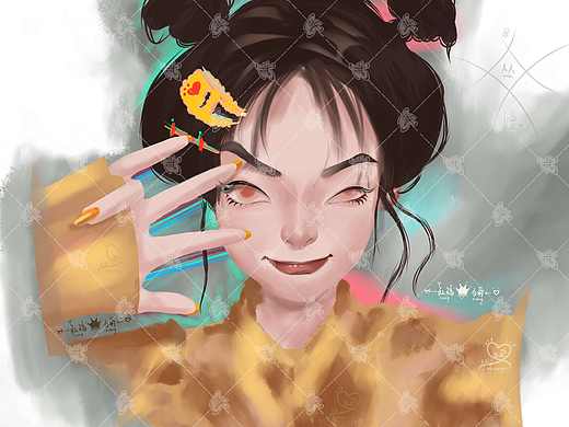 打卡丨板绘厚涂头像练习（个人主页-ZNTIzODg3ODA=） - 绘画 - 站酷设计师丛娘儿原创素材 - 站酷ZCOOL