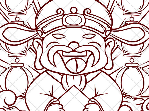 国潮插画