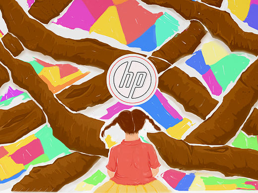 女孩的惠普新世界（個(gè)人主頁-ZMTQ3NzExMjg=） - 圖案 - 站酷設(shè)計(jì)師蘇菲的世界原創(chuàng)素材 - 站酷ZCOOL