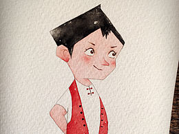 儿插小男孩（过程图）