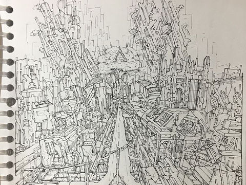 【针缠塔机械】悬浮的阿德罗斯（个人主页-ZMzUwNzc2NTI=） - 概念设定 - 站酷设计师Tong之赤赨原创素材 - 站酷ZCOOL