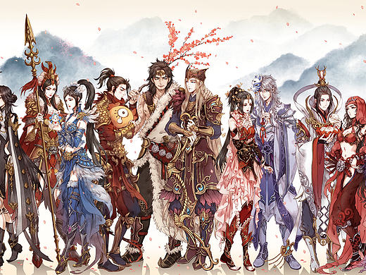 倩女幽魂六周年全家福