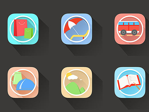 旅游类图标（个人主页-ZMTczNDAyMTI=） - 图标 - 站酷设计师瑾瑾瑾瑾瑾原创素材 - 站酷ZCOOL