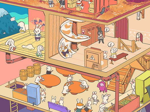 兔子俱乐部（个人主页-ZNDczNDg1OTI=） - 创作习作 - 站酷设计师河豚王原创素材 - 站酷ZCOOL