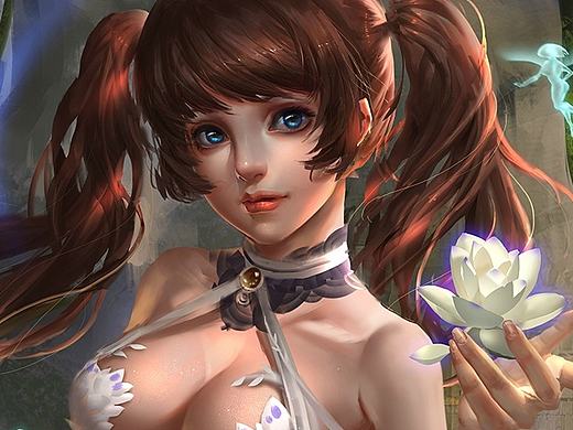 半身女插画练习