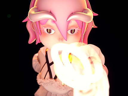 C4D角色【追光的米娅】