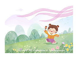 原创插画｜忙趁东风放纸鸢