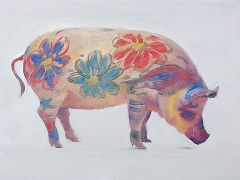 有纹身的猪哥（个人主页-ZMzExNzgzODA=） - 绘画 - 站酷设计师画画的小石头原创素材 - 站酷ZCOOL