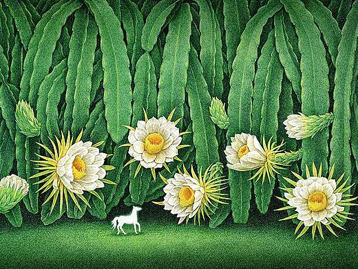 白马系列第九幅《火龙花》