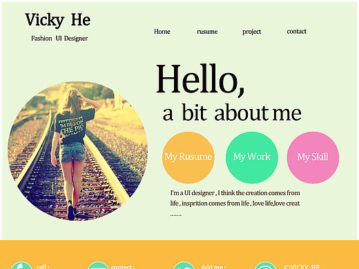 个人网页（个人主页-ZMTUxODA5MzI=） - 个人网站 - 站酷设计师Vicky_HZQ原创素材 - 站酷ZCOOL