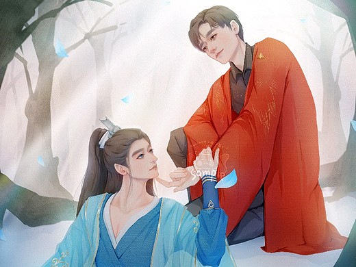 俊哲·浪浪钉同人衍生-霍言x郑志插画-创作习作28041年前明星cp同人