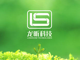 龙昕科技logo提案，科技logo提案，字母LS，LS图形，字母logo，logo，科技公司logo