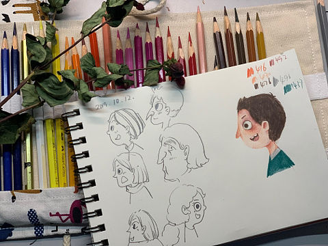 彩铅手绘（个人主页-ZMzkzODc0NjQ=） - 创作习作 - 站酷设计师啊啊鸭梨原创素材 - 站酷ZCOOL